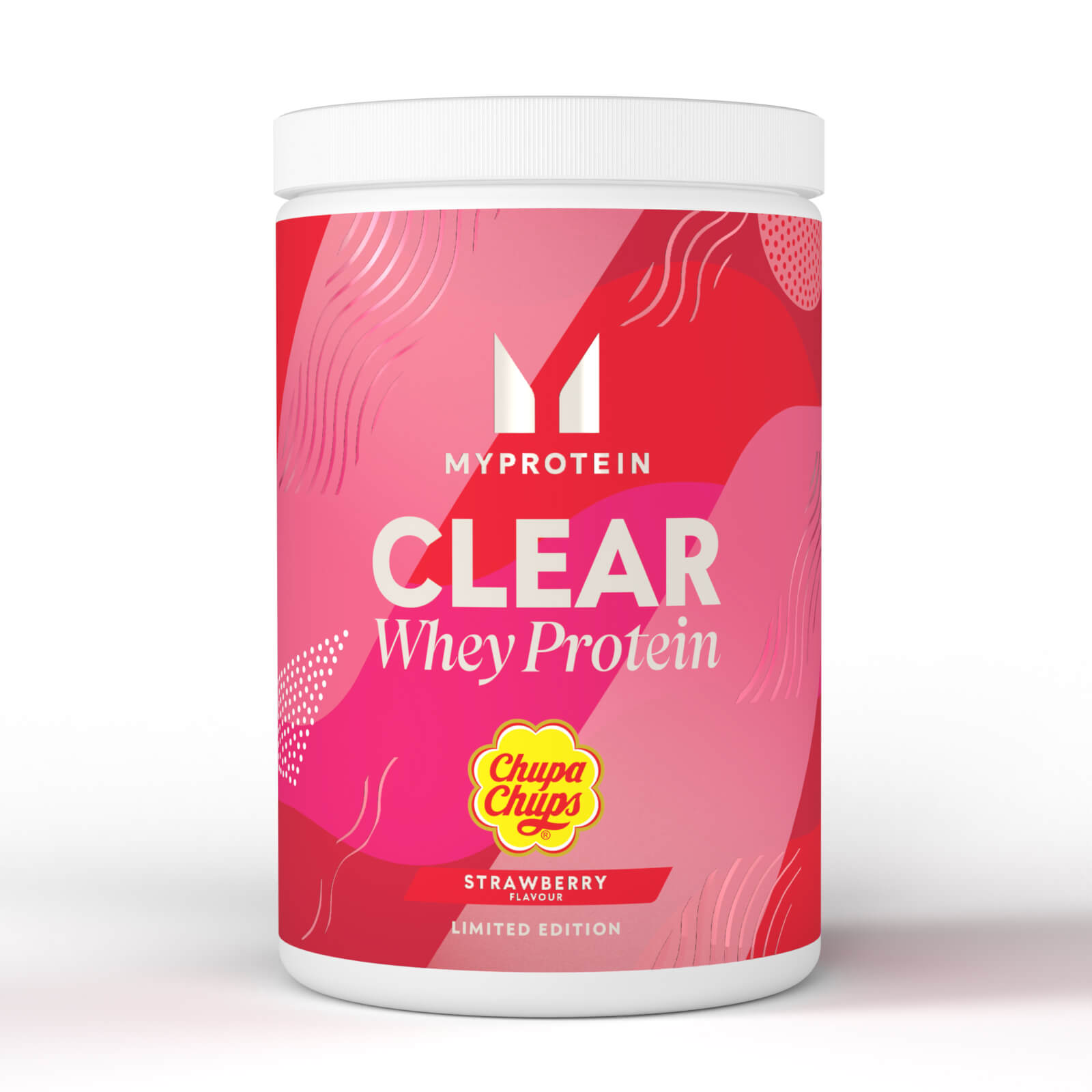 foto del prodotto clear whey isolate 20 servings 500g chupa chups fragola