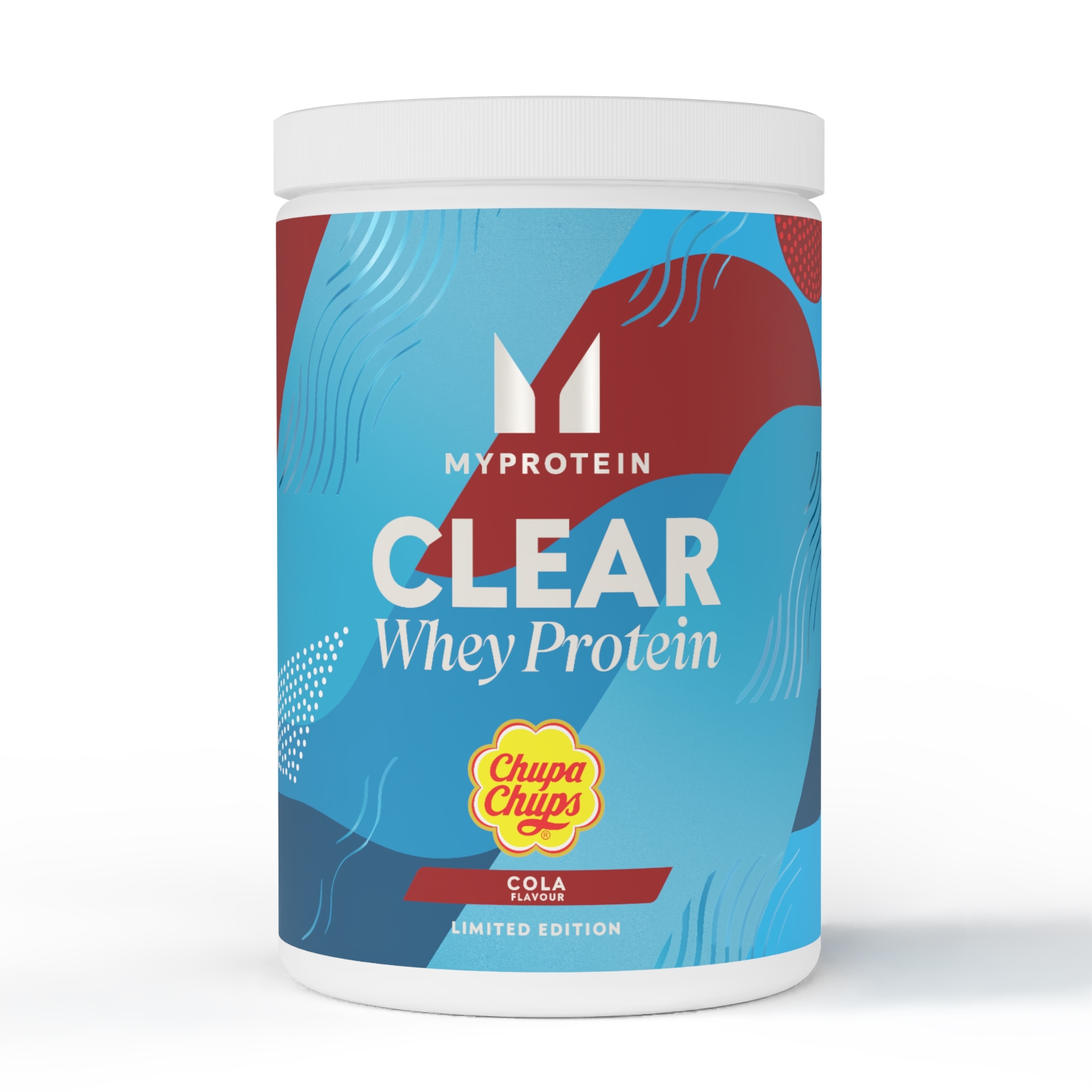 foto del prodotto clear whey isolate 20porzioni chupa chups cola