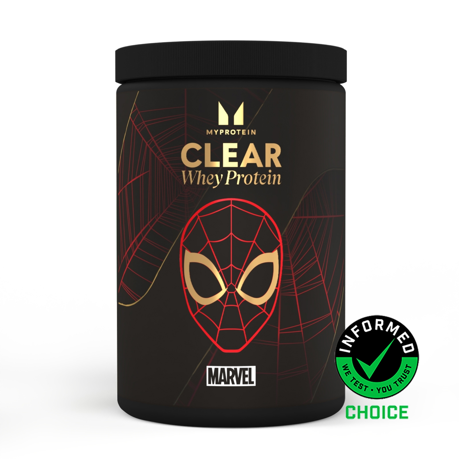 foto del prodotto clear whey isolate - 500g - 20porzioni - spiderman - lampone fragola