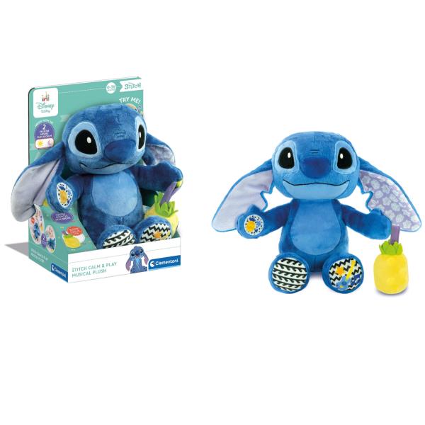 foto del prodotto clementoni disney baby stitch calm play musical plush
