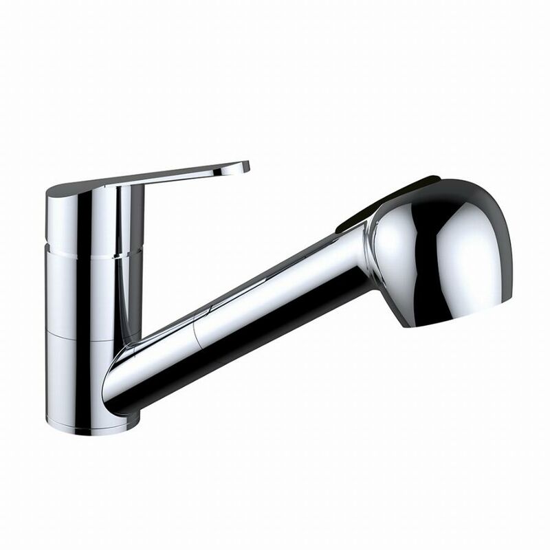 foto del prodotto clever miscelatore lavabo in ottone con bocca orizzontale estraibile a 2 funzioni 61488