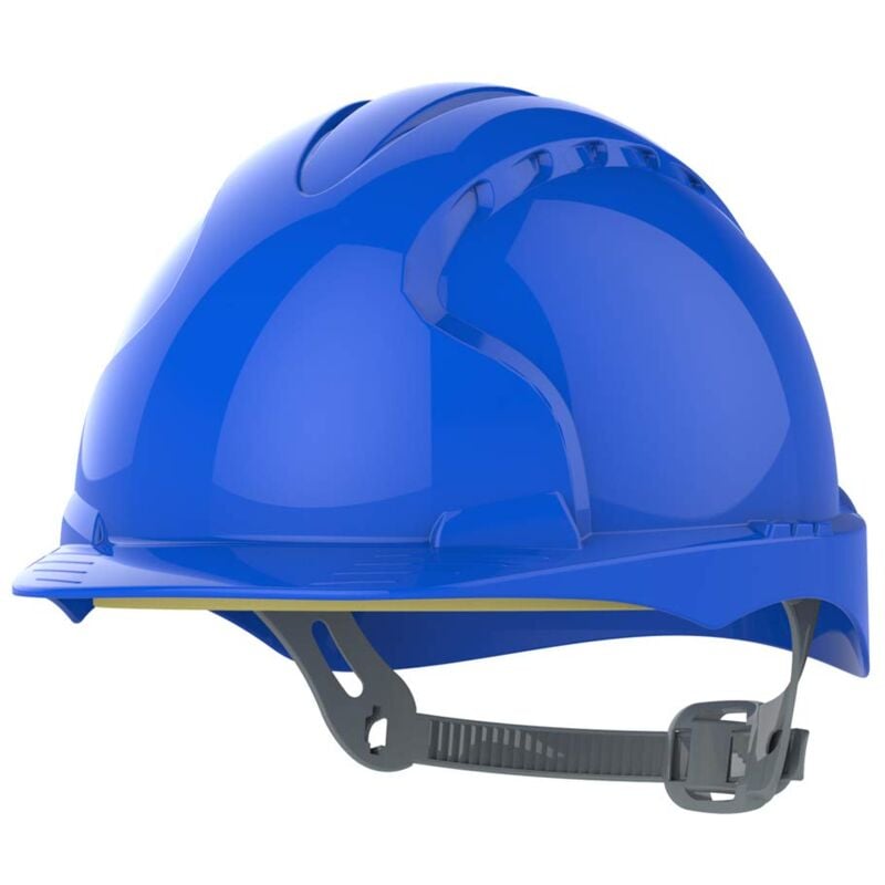 foto del prodotto click safety footwear jsp evo 2 safety helmet with slip ratchet adjustment harness en 397 industrial hard hat for building, construction and work
