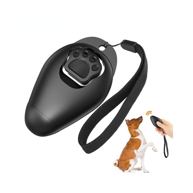 foto del prodotto clicker per l addestramento del cane nero rinforzo comportamentale positivo per animali domestici, cuccioli e adulti di tutte le et , per premiare e