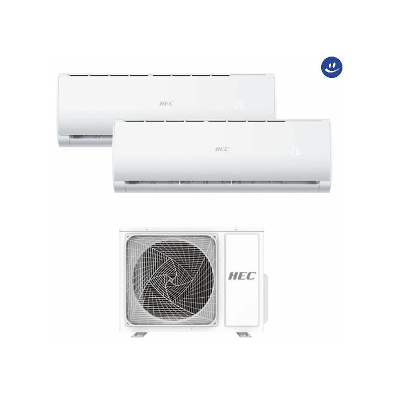 foto del prodotto climatizzatore condizionatore dual split inverter modello tide plus r32 9000 12000 btu a a hec by haier