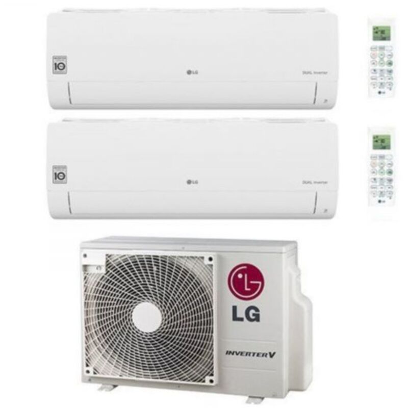 foto del prodotto climatizzatore condizionatore lg dual split inverter serie libero smart 7 7 con mu2r15 r-32 wi-fi integrato 7000 7000