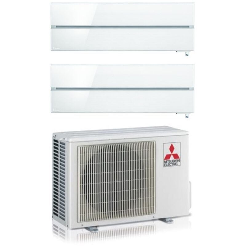 immagine 0 del prodotto climatizzatore condizionatore mitsubishi electric dual split inverter serie kirigamine style msz ln 12 12 con mxz 2f53vf pearl white r 32 wi fi