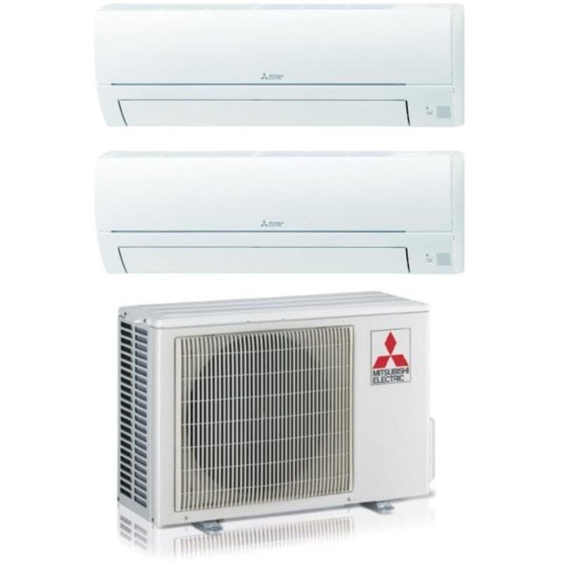 foto del prodotto climatizzatore condizionatore mitsubishi electric dual split inverter serie smart msz hr 9 12 con mxz 2ha40vf r 32 wi fi optional 9000 12000