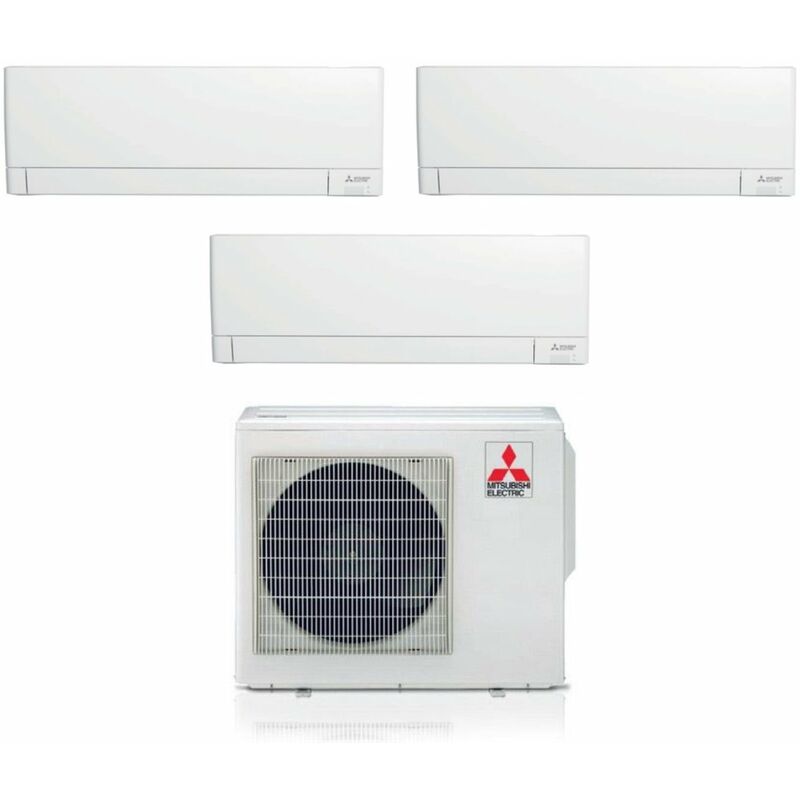 foto del prodotto climatizzatore condizionatore mitsubishi electric trial split inverter linea plus serie msz ay 9 9 12 btu con mxz 3f68vf wi fi integrato r 32