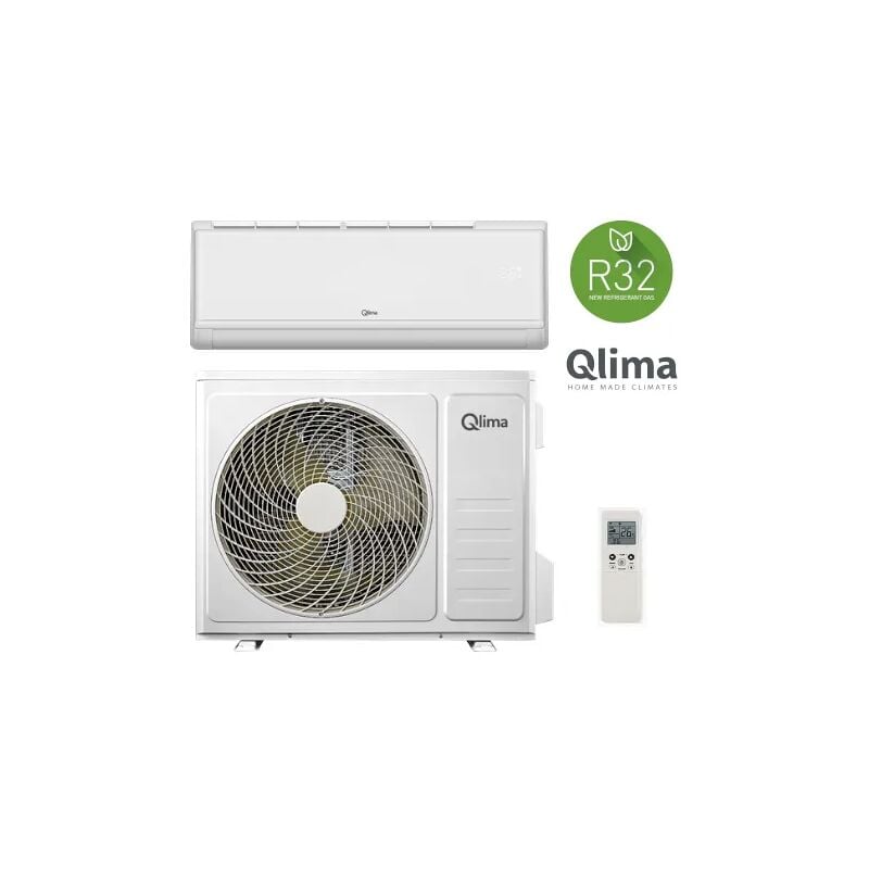 foto del prodotto climatizzatore monosplit qlima s2226 9000btu freddo caldo gas r32 classe a 