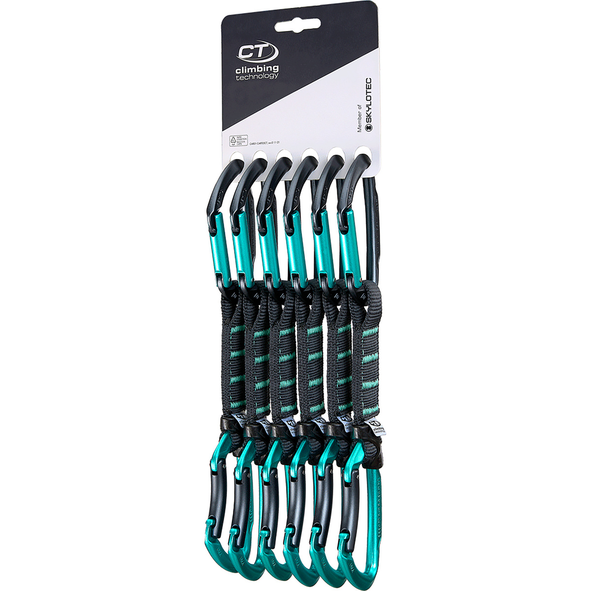 foto del prodotto climbing technology rinvio lime ny confezione da 6 pezzi