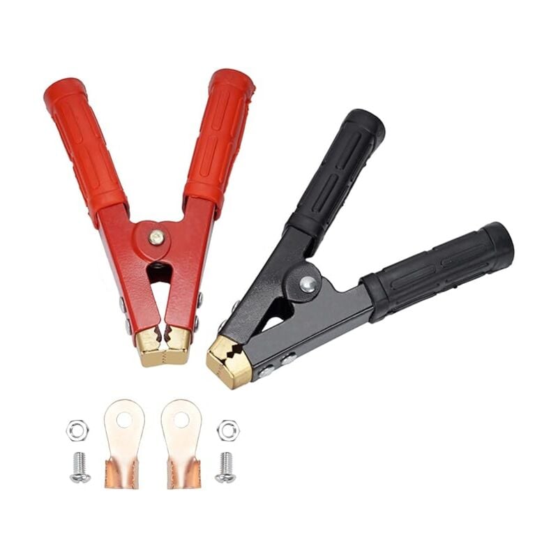 foto del prodotto clip a coccodrillo clip per cavi jumper clip a coccodrillo clip per accensione batteria per auto clip per cavi jumper una coppia 