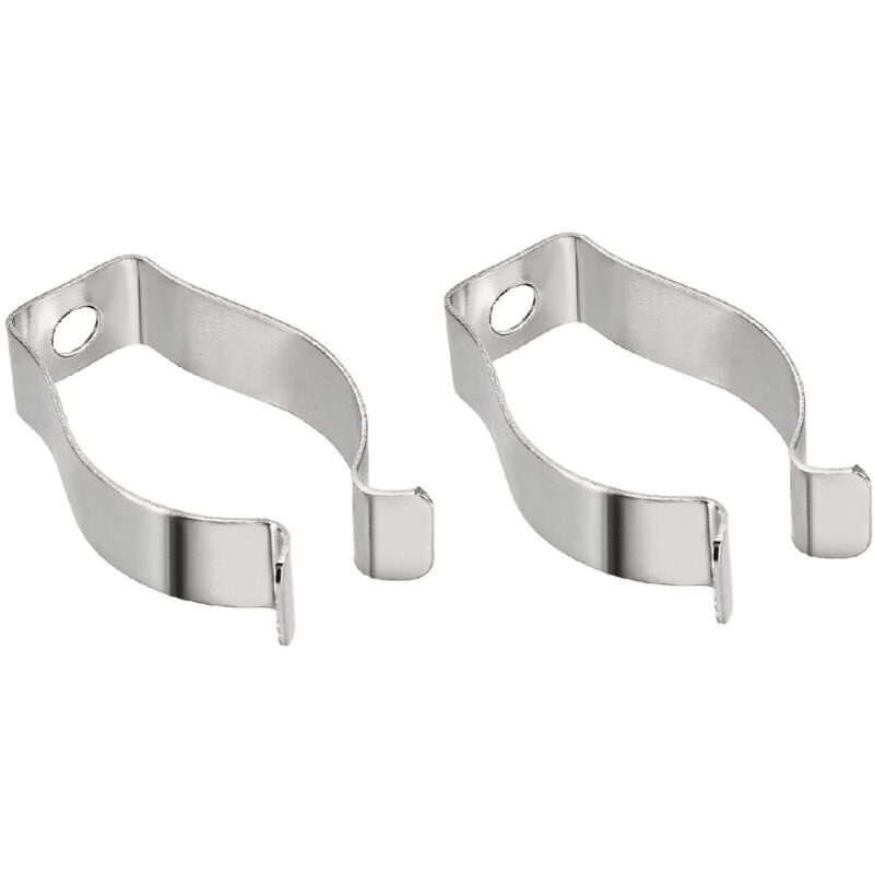 foto del prodotto clip di fissaggio in alluminio per tubi led t8 2 un. argento