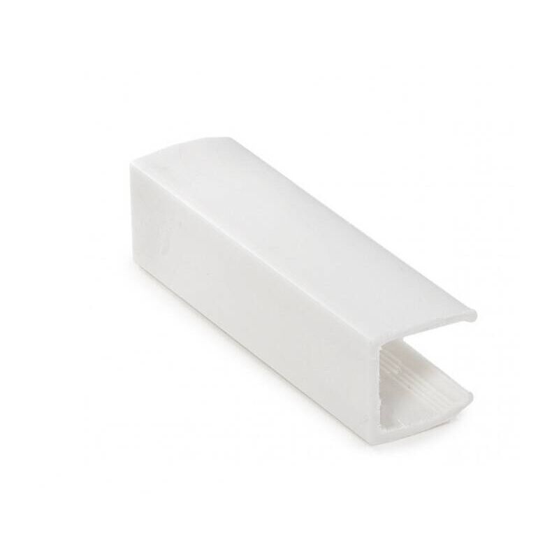 foto del prodotto clip di fissaggio in pvc per strisce neon led 11 w m rgb 220v ac 60 led m ip67 su misura taglio ogni 100 cm bianco