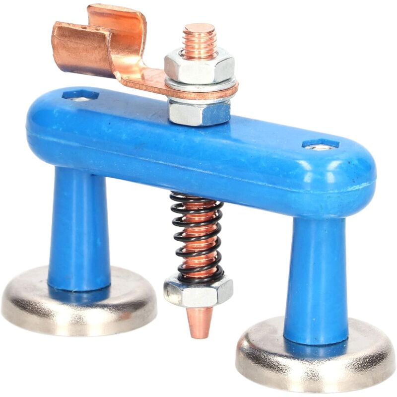 foto del prodotto clip di messa a terra supporto per saldatura magnetica, testa di saldatura robusta e durevole doppio tipo magnetico forte 