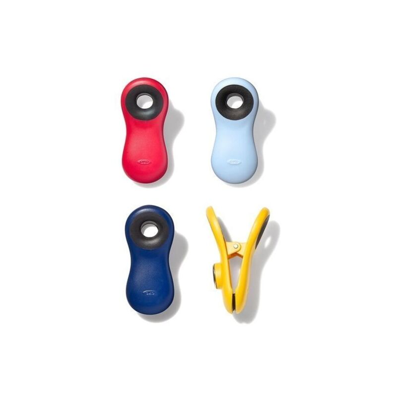 foto del prodotto clip magnetiche multiuso set 4 pezzi good grips oxo 13328400