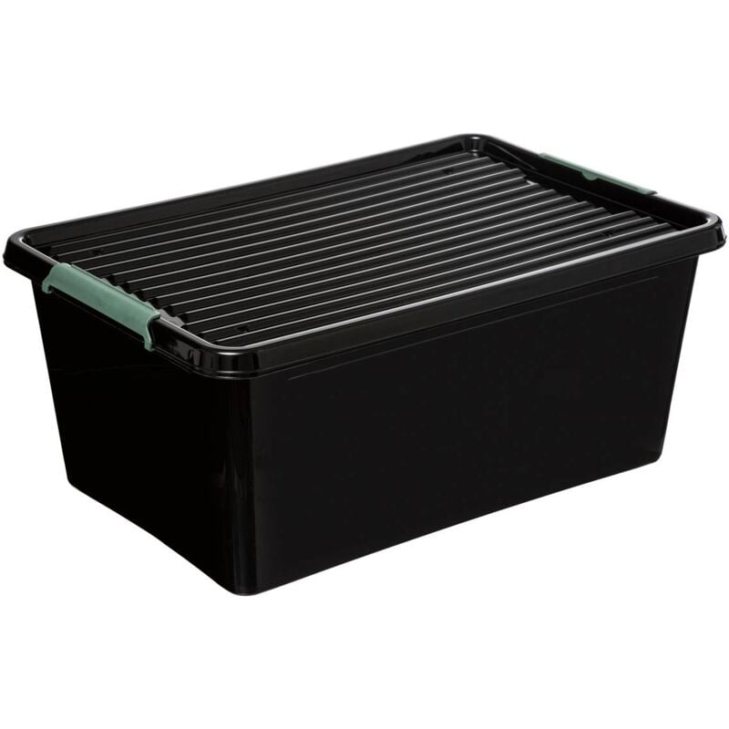 foto del prodotto clip n box 60l scatola di plastica nera 5five