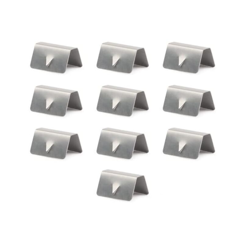 foto del prodotto clip per deflettore d aria, 10 clip per deflettore d aria, canale deflettore d aria e pioggia per auto in acciaio inossidabile, clip di fissaggio per