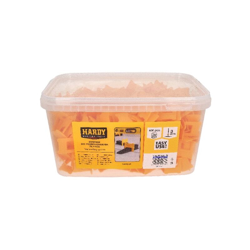 foto del prodotto clip per il sistema di livellamento hardy 3 mm 400 pezzi