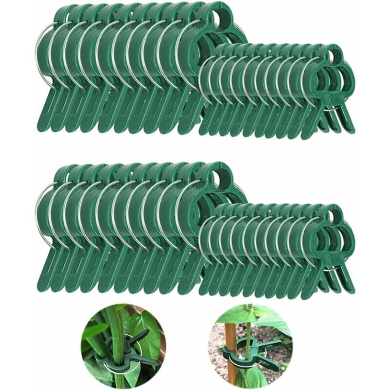 foto del prodotto clip per piante regolabili, clip di fissaggio per piante, clip di supporto per piante, clip in plastica, clip di supporto per piante da giardino per