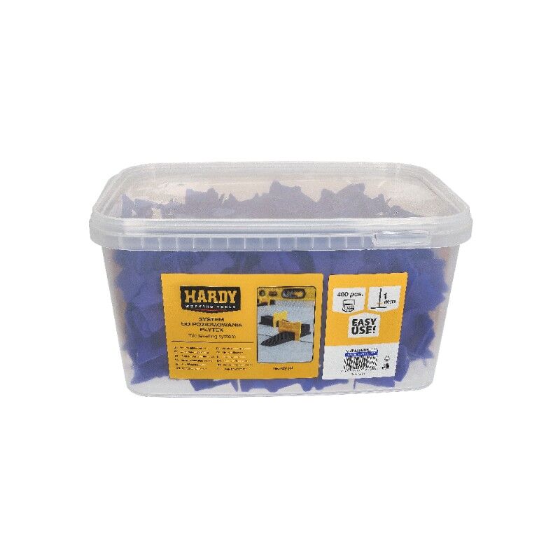 foto del prodotto clip per sistema di livellamento hardy 1 mm 400 pezzi