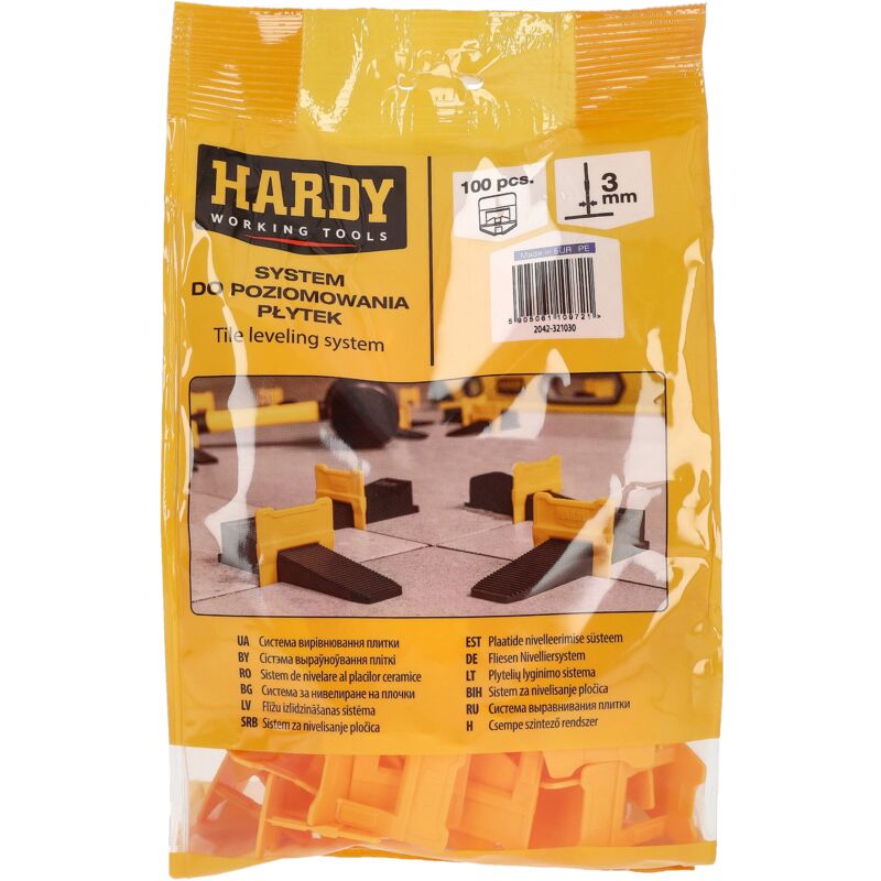 foto del prodotto clip per sistema di livellamento hardy 3 mm 100 pezzi