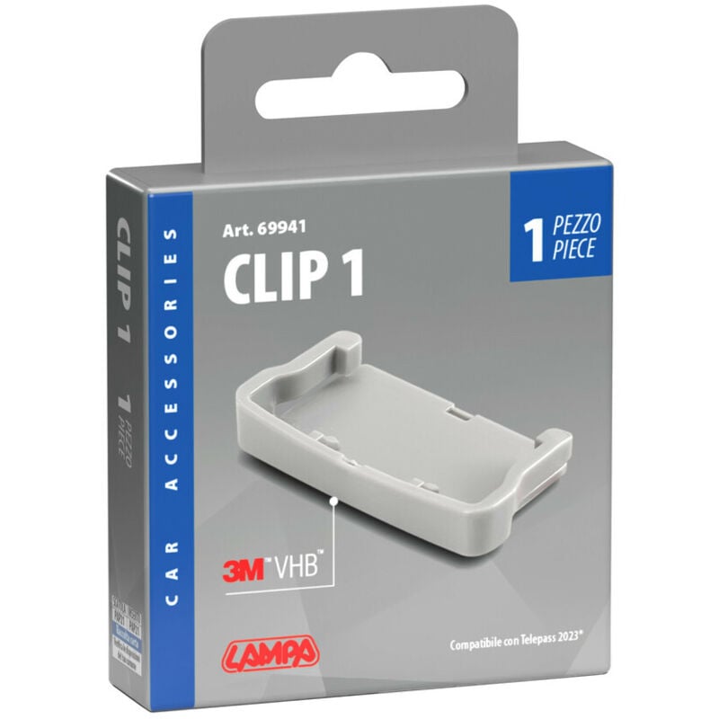 foto del prodotto clip per telepass adesiva per dispositivo di telepedaggio nuovo modello 2024