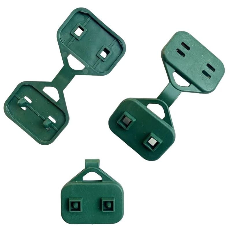foto del prodotto clips color verde per telo ombreggiante blister da 200 pz