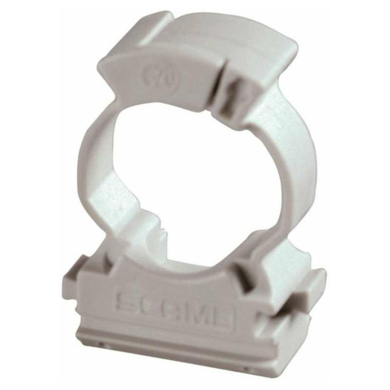 foto del prodotto clips fissatubo a collare grigio diam. 20 mm 15 pezzi