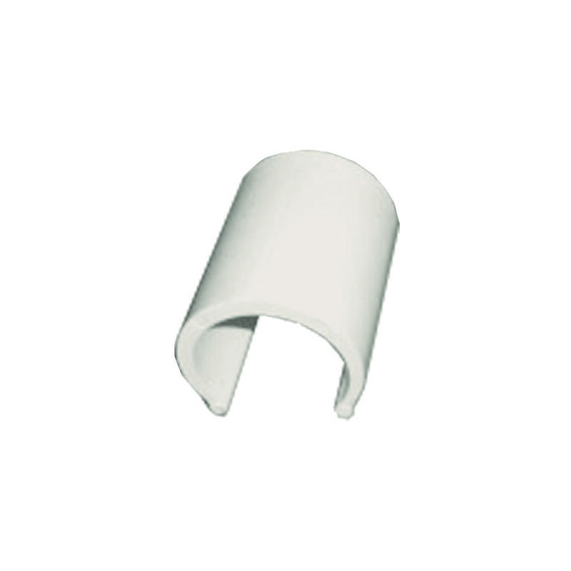 foto del prodotto clips pvc bianco per serre pz.100 per tubi da mm.20