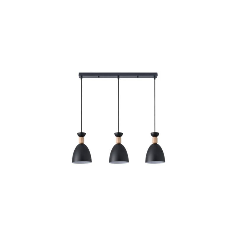foto del prodotto cloe barra da soffitto nera 3xe27