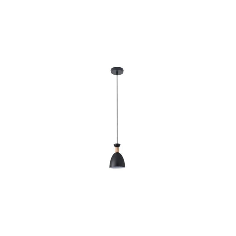 foto del prodotto cloe lampada da soffitto nera 1xe27