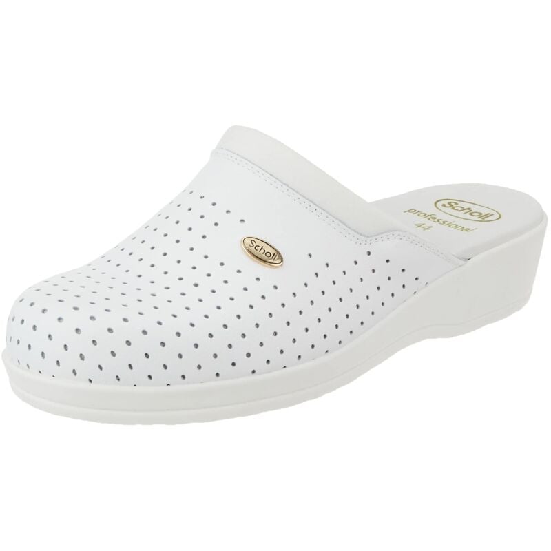 foto del prodotto clog backguard, zoccoli sanitari medicali unisex adulto, bianco, 39 eu scholl