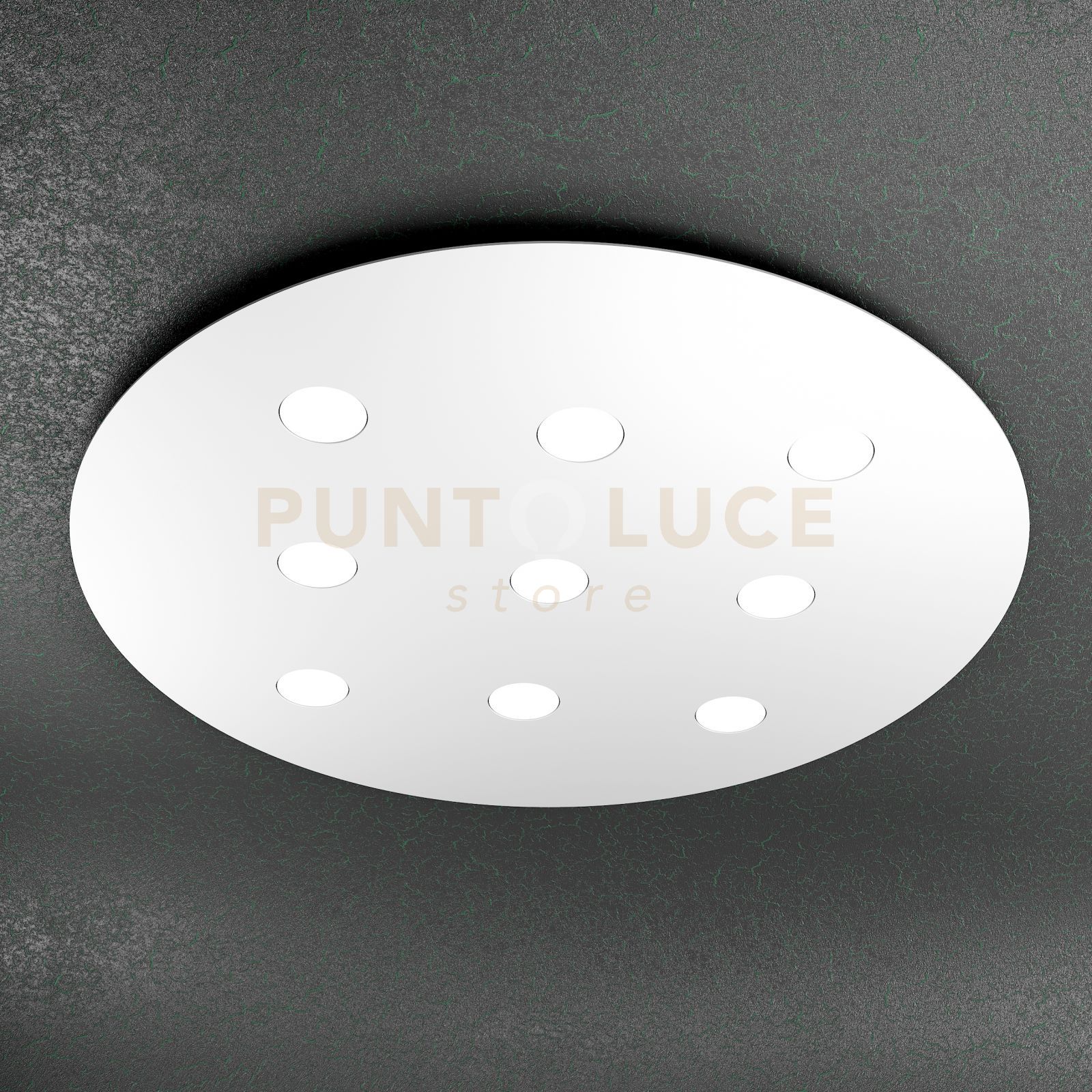foto del prodotto cloud plafoniera 9 luci tonda bianco 1128 pl9 t bi