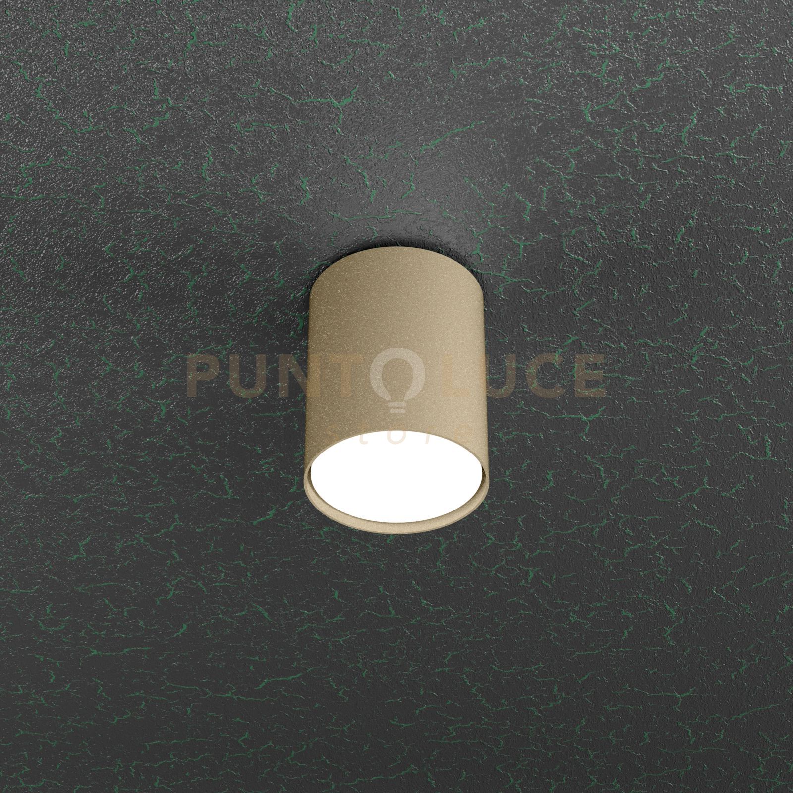 foto del prodotto cloud plafoniera tubo h.10 1 luce sabbia 1128 pl10 sa