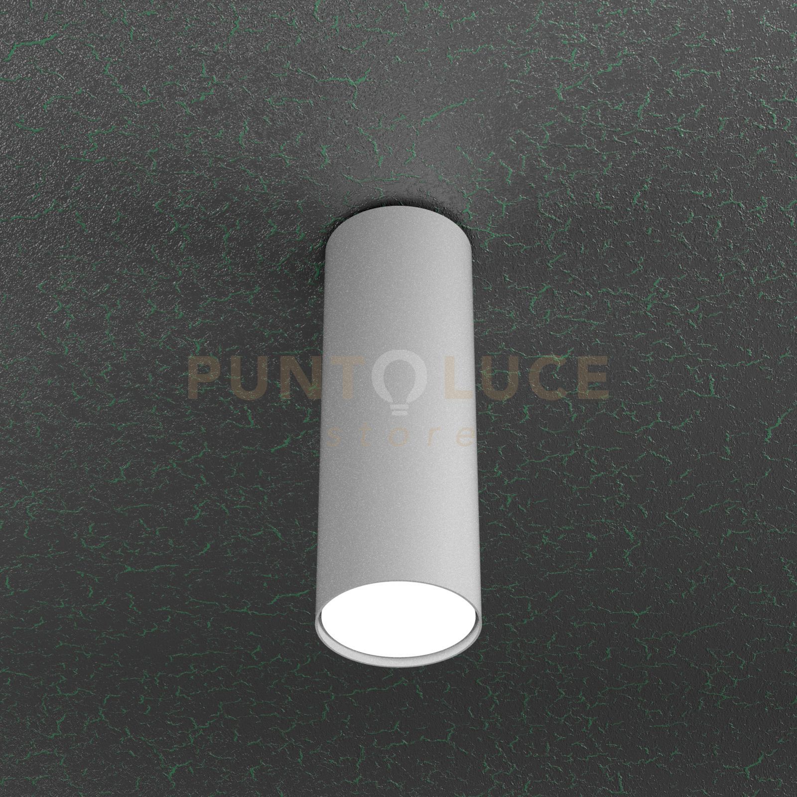 foto del prodotto cloud plafoniera tubo h.25 1 luce grigio 1128 pl25 gr