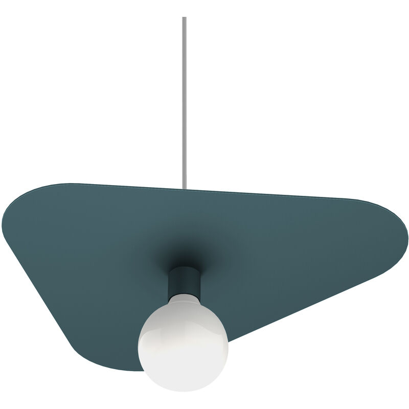 foto del prodotto cloud sospensione, 1xe27, max 42w, metallo, blu mediterraneo, 50x42cm lumicom