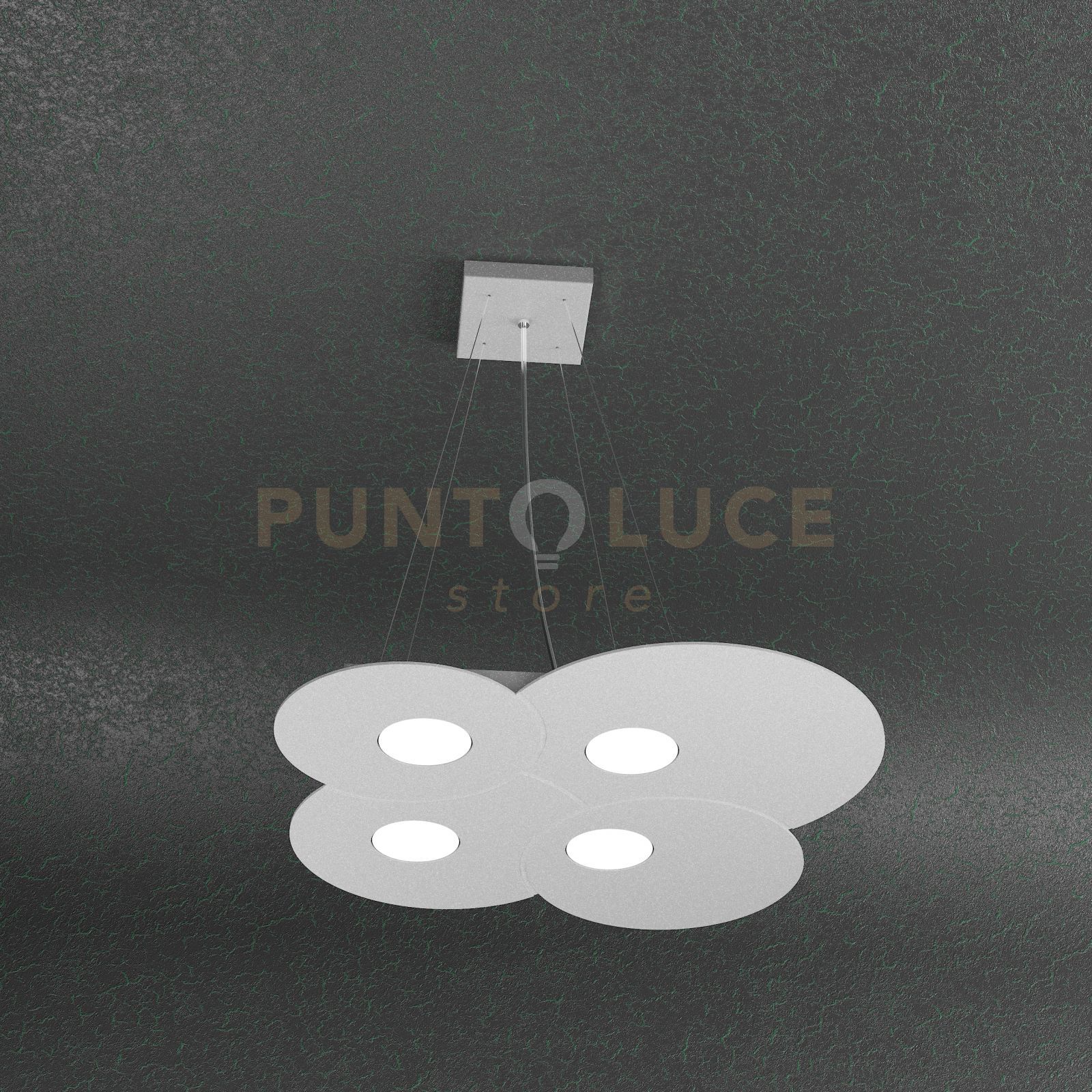foto del prodotto cloud sospensione 4 luci grigio 1128-s4-gr