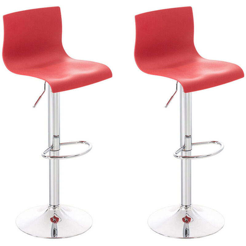 foto del prodotto clp 2 sgabelli alti hover in polipropilene rosso