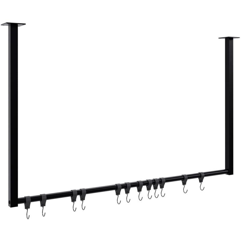 foto del prodotto clp appendiabiti fenton con 12 ganci per cappotti 100x60 cm