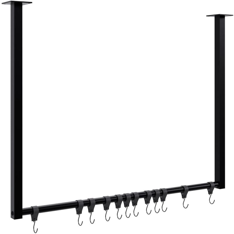 foto del prodotto clp appendiabiti fenton con 12 ganci per cappotti 80x60 cm