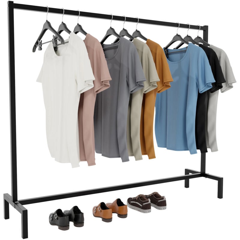foto del prodotto clp appendiabiti melva nero 150x38x120