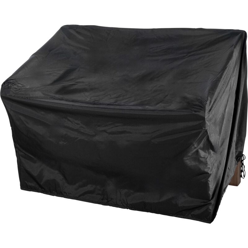 foto del prodotto clp copertura per panchina da giardino 120cm nero
