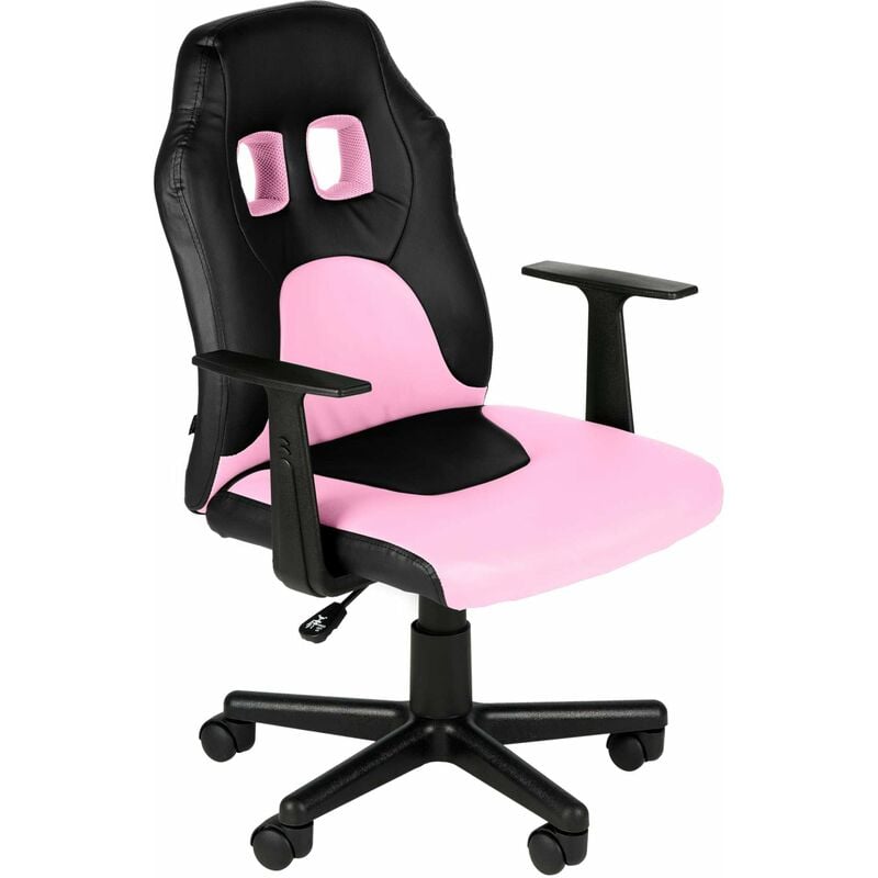 foto del prodotto clp divertente sedia da scrivania per bambini nero rosa