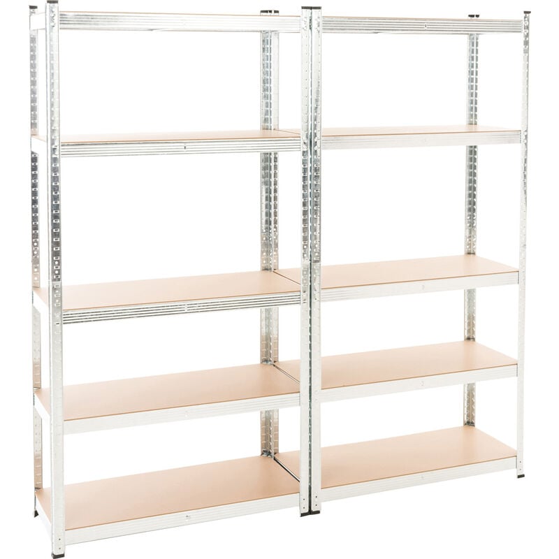 foto del prodotto clp doppio scaffale magazzino alta portata 875 kg argento