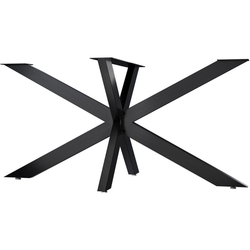 foto del prodotto clp gambe del tavolo hardwick nero industriale 150x78x71 cm