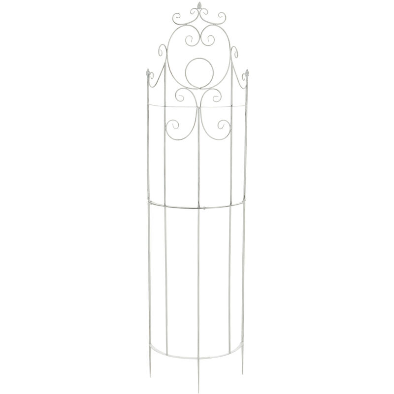 foto del prodotto clp - griglia in metallo per rampicanti lavendel bianco antico