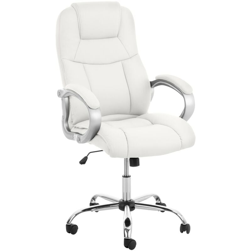 foto del prodotto clp poltrona ufficio in similpelle apoll xl bianco