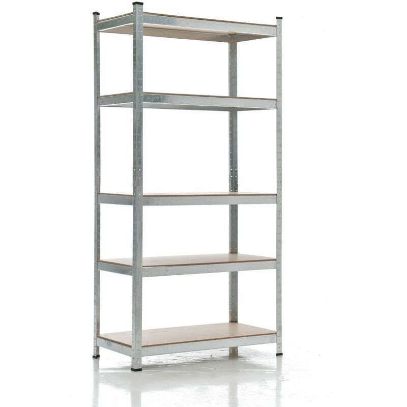 foto del prodotto clp scaffale zincato ad alta portata argento 90x40x180 cm