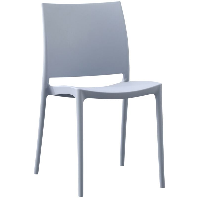 foto del prodotto clp sedia da giardino meton grigio chiaro