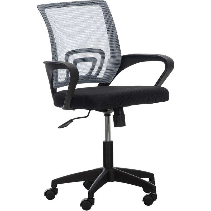 foto del prodotto clp sedia da ufficio auburn con ruote grigio